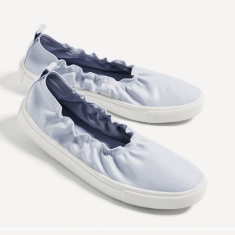 Zara Baby Blue Stretch Sneakers Size  EU 40